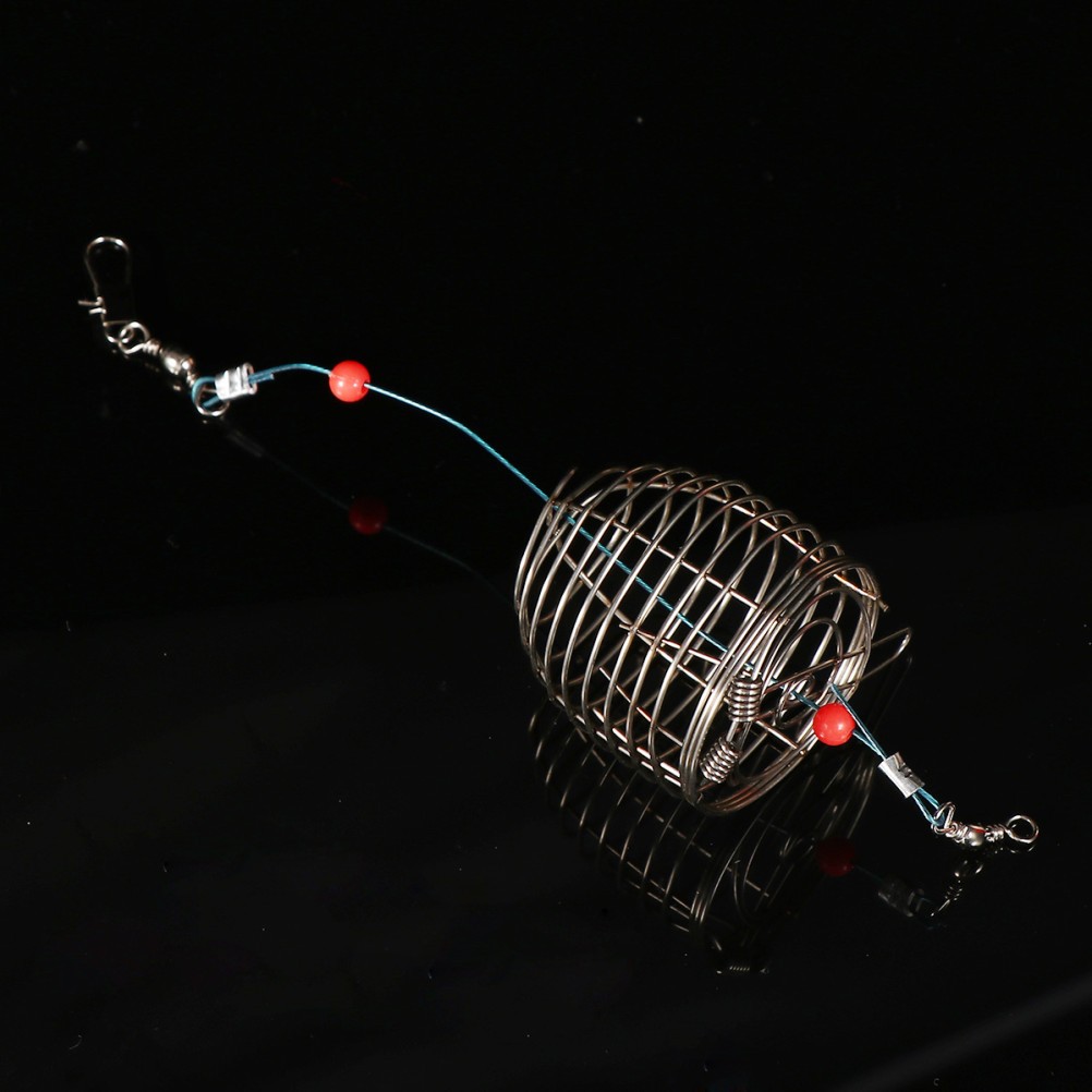 5 PCS Fishing Accessories Stainless Steel Bait Cage Feeder Basket - Image 11