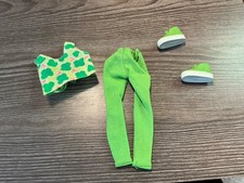 Mattel Barbie Doll Clothes Top Shirt Capris Pants Shoes Hat Outfit Lot
