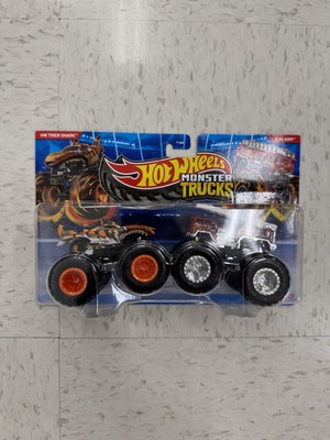Hot Wheels Monster Trucks Tiger Shark VS 5 Alarm Demolition Doubles