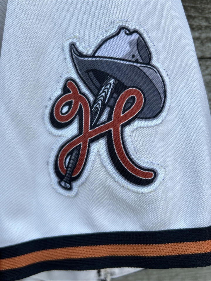 Винтажная бейсбольная футболка 90-х Majestic University of Texas с кремовой нашивкой No27 ретро LG - Изображение 3 из 4