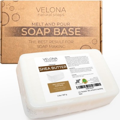 2,5,10,25 LB - Shea Butter Soap Base by Velona SLS/SLES Free Melt Pour