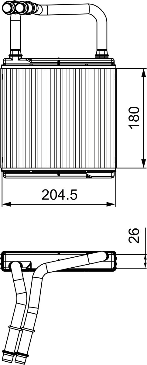 Fits VALEO 811526 HEATER CORE