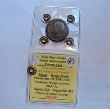 10 CENTESIMI 1919 MB/BB PERIZIATA TESTA