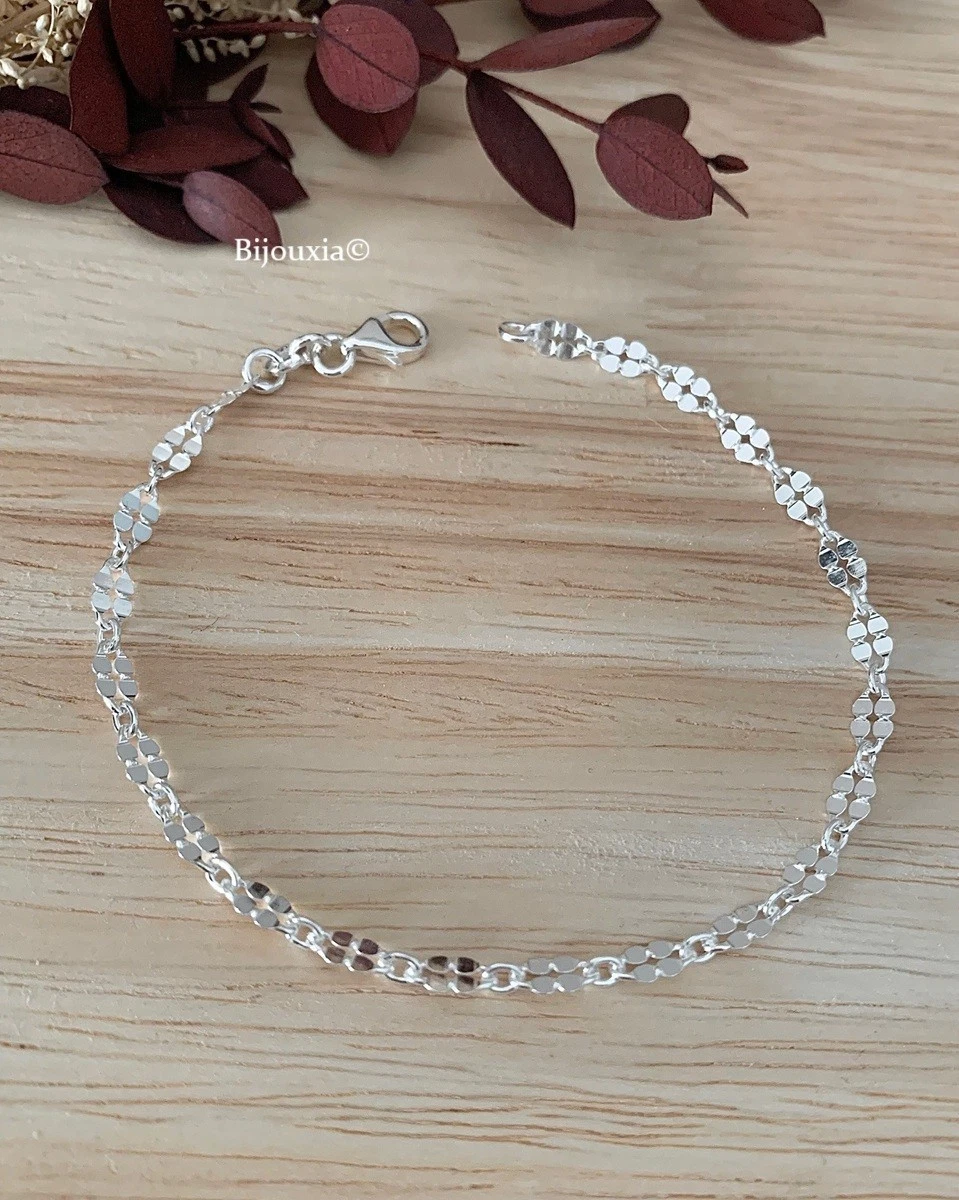 AryA Bracciale donna rigido tondo in argento 925 con sfere - 0103K