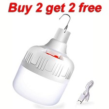 80W Portable LED Camping Light USB Rechargeable Hanging Tent Lamp Night Light