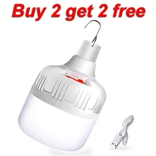 80W Portable LED Camping Light USB Rechargeable Hanging Tent Lamp Night Light