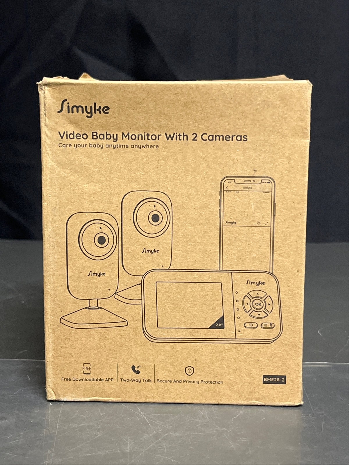 2.8 Inch Video Baby Monitor with 2 Cameras