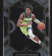 2020-21 Panini Select #61 Anthony Edwards Minnesota Timberwolves RC (X)