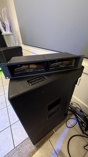 Dual Rack Mount Dorrough 40-C2 Analog Loudness Monitors XLR 3-Pin