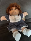 Vintage 1986 Cabbage Patch Kids Cornsilk Doll - Coleco P Factory Brown Hair