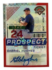 2024 Panini Prospect Prizm Gabriel Hughes Auto Red Power 32/99