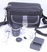 Nikon 1 J4 J Digital Camera Mirrorless White 10-30mm VR 30-110mm Lens 900 Clicks