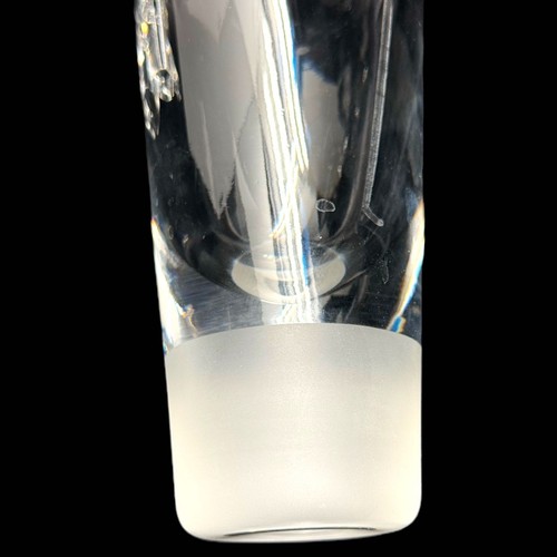 Vintage VERA WANG Decanter for Wedgwood ILLUSION Lead CRYSTAL Clear w/ Stopper - Picture 9 of 11