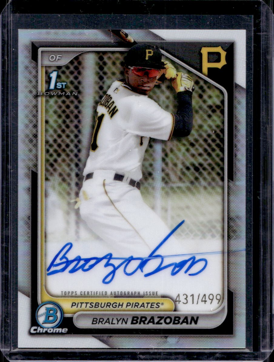 Bralyn Brazoban 2024 Bowman Chrome #CPA-BB 1st Prospect Auto Refractor /499