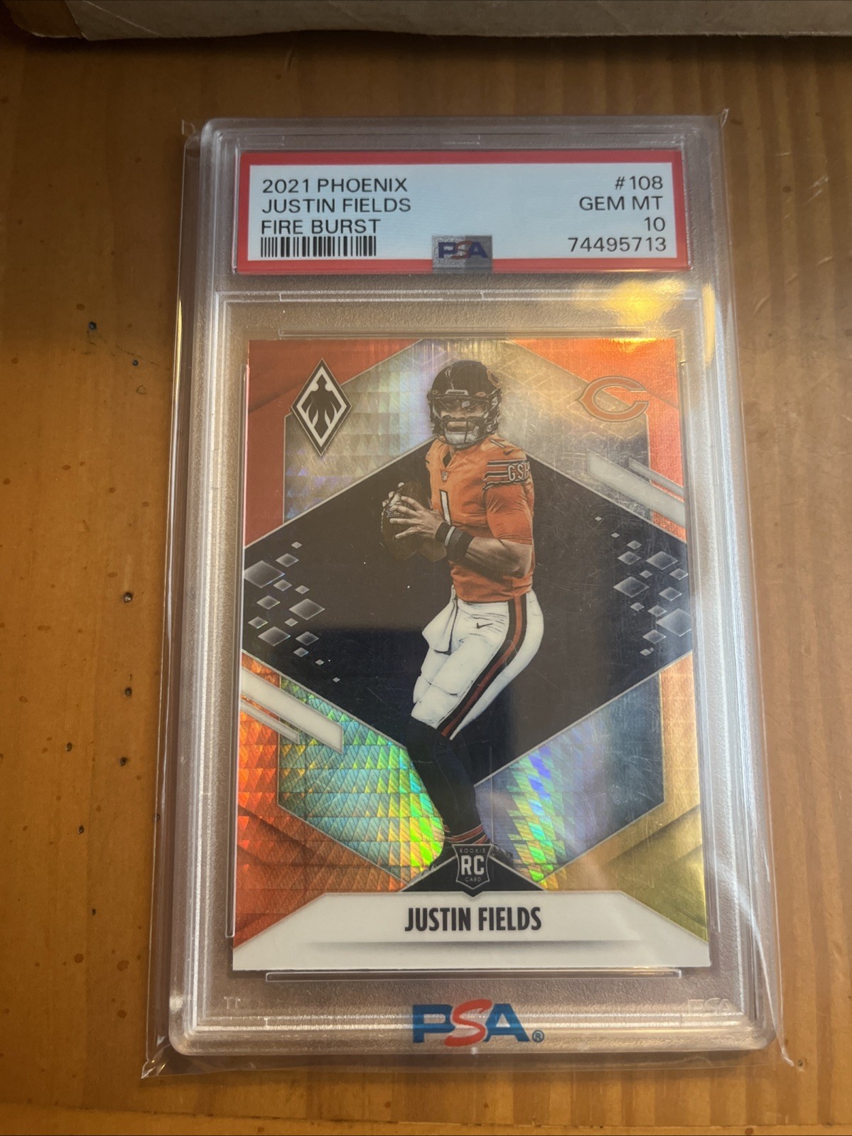 2021 Panini Phoenix - Rookie Justin Fields #108 Fire Burst (RC)