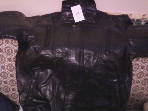 Brand New Genuine Unisex Lambskin Leather Jacket--Black XL - Picture 4 of 8