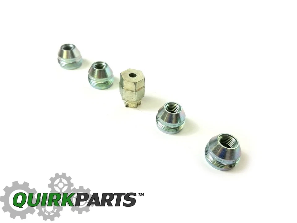 KIT DE TUERCAS DE BLOQUEO DE RUEDA CROMADAS MOPAR OEM JEEP CHRYSLER DODGE GENUINO 82211462 Foto 3 de 4
