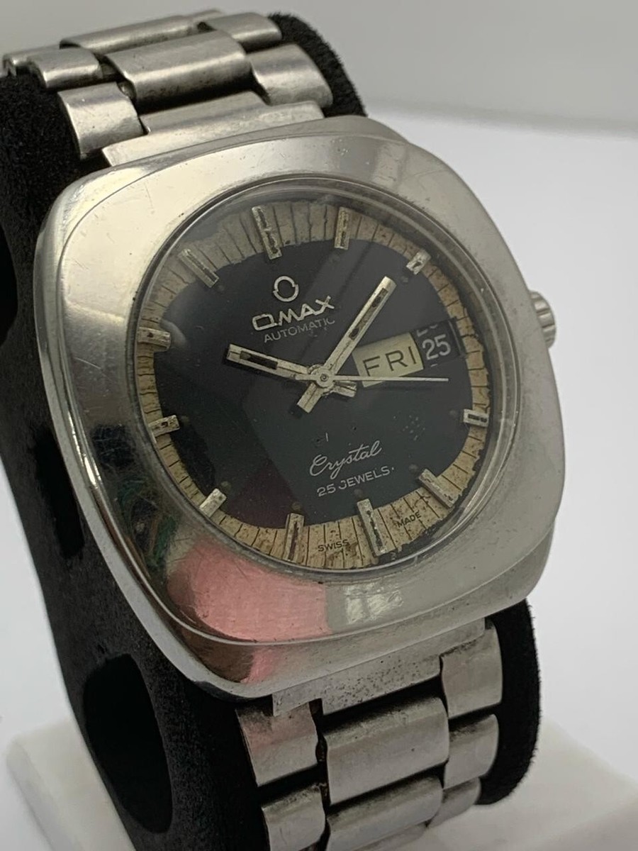 OMAX バングル　腕時計 OMAX Crystal 9 Automatic 25 Jewels Swiss Men's Watch | eBay