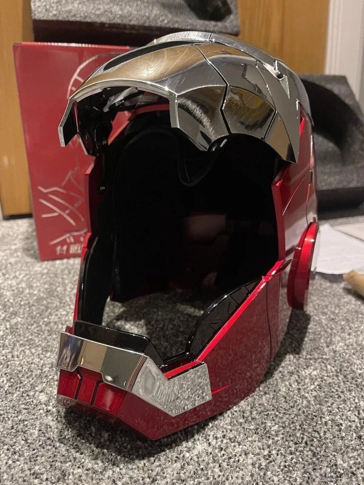 Autoking Iron Man Helmet MK5 1/1 Voice-controlled Mask Transform CosplayProp NEW - Image 3 of 4