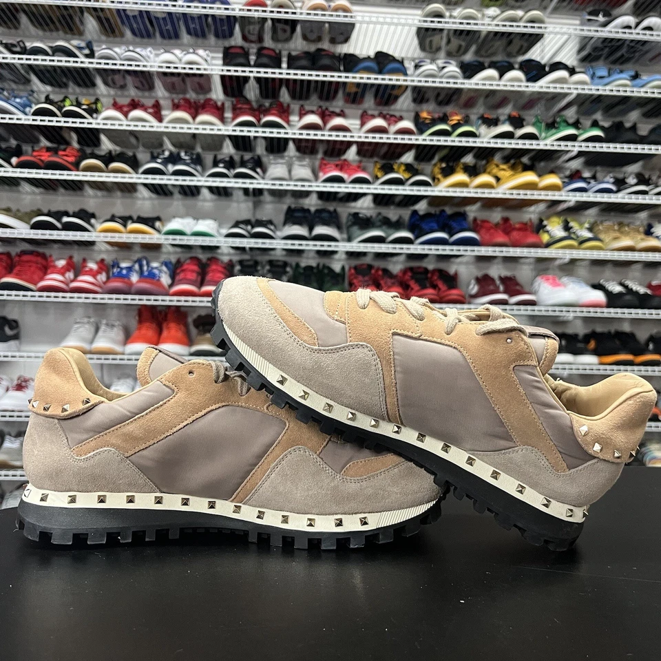 Valentino Garavani Flycrew с заклепками замшевые дизайнерские женские размер ЕС 40 США 10 без стельки - Изображение 4 из 4