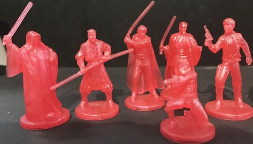 Star Wars Red Hologram Mini Figures Saga Collection - 8 figures w/ Darth Vader - Picture 2 of 3