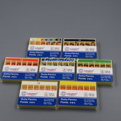 Dental Absorbent 120 Points Gutta Percha Paper Taper 0.02 Endodontic GAPADENT