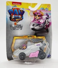  Paw Patrol The Movie True Metal SKYE Pink & Silver Racing Vehicle Ages 3+