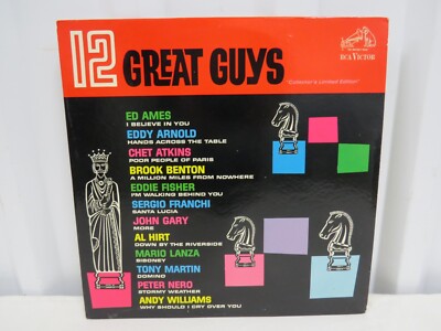 12 GREAT GUYS CHET ATKINS ANDY WILLIAMS AL HIRT VG+ PRM-161 LP VINYL RCA Victor