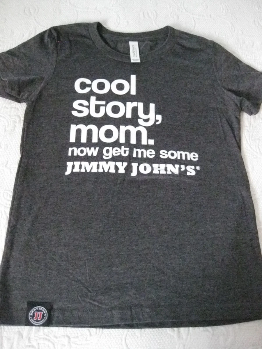 Jimmy Johns Subs Sandwiches T Shirt Small Youth New Cool Story MOM Dark  Gray | eBay