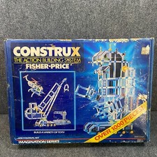 Vintage 1985 Fisher-Price Construx Action Bui...