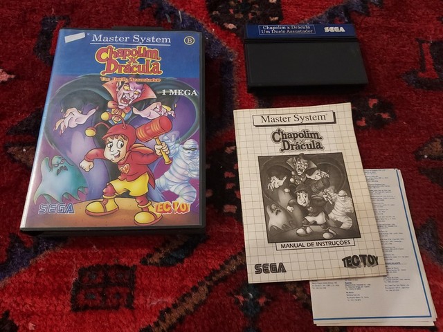 Sega Master System Tectoy CHAPOLIM X DRACULA Complete CIB 1990