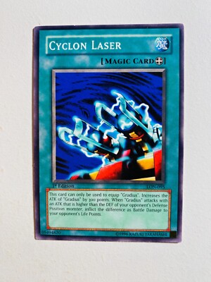 YU-GI-OH! 1ST EDITION CYCLON LASER LON-095 NM-MT CARD