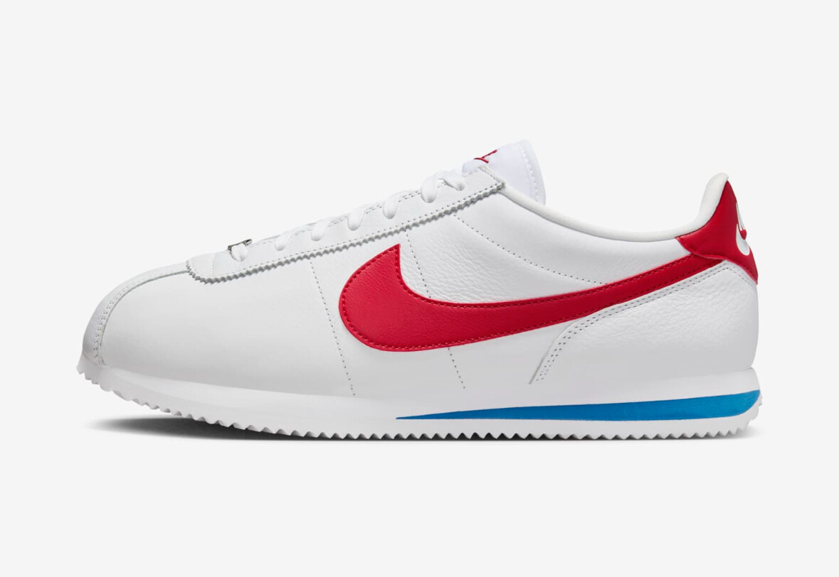 NIKE CORTEZ FORREST GUMP WHITE BLUE RED FZ1347-100 Size 4M-15M | eBay
