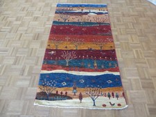 3'3 x 6'5 Hand Knotted Multi Color Fine Super Kazak Shirvan Oriental Rug G7178