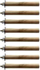 Parakeet Perch Bird Stand Toy Natural Wood Platform Grinding Nail Cage Access...