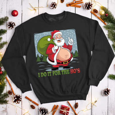Erwachsene Humor Weihnachten Pullover Santa Ugly Lustig Herren und Damen Sweatshirts #MC