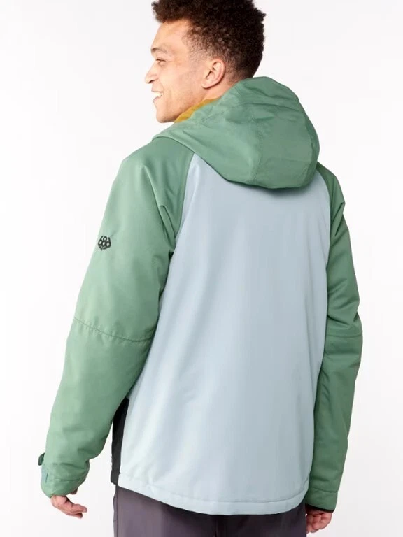 Brand New 686 Mens Geo Insulated Jacket Cypress Green Colorblock XL  - Image 2 of 4