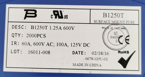 Предохранитель bourns b1250t