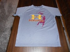 Under Armour boys shirt size Y L youth large athletic MINT cond