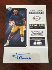 2018 Contenders Draft #153A Josh Adams Notre Dame Eagles Rookie Auto SP