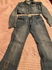 Vintage Crest Jeans Denim Outfit  “70s - 80’s Costume”