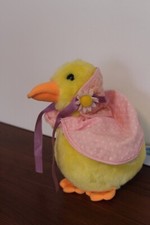 Vintage 1985 DAKIN Yellow Duck Plush Toy Stuffed Animal 9"