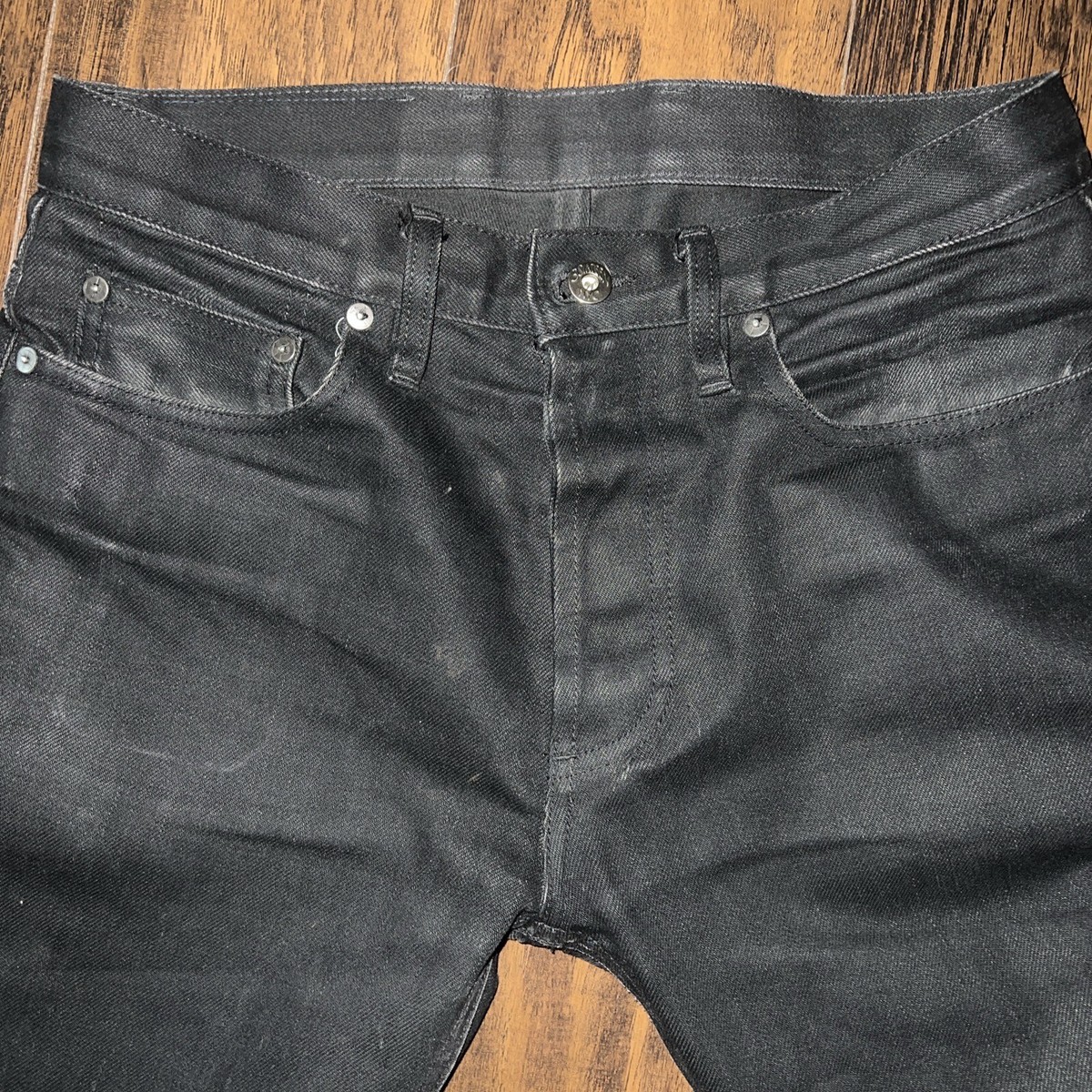 3sixteen St-220x Tagged Size 30 Double Black Selvedge Denim 32x28