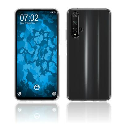 Silikon Hülle für Huawei Honor 20 Crystal Clear transparent + 2 Schutzfolien