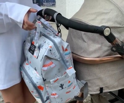 Große Babytasche Rucksack für Mama Kinderwagen Multifunktion Babyrucksack für Krankenhaus