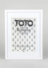 TOTO+ROSANNA+FRAMED ORIGINAL MUSIC PRESS AD POSTER+1982