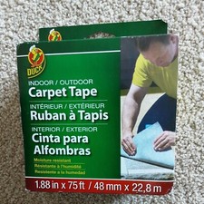 Duck Carpet Tape Indoor/Outdoor NEW In Package, 1.88 In X 75 Feet