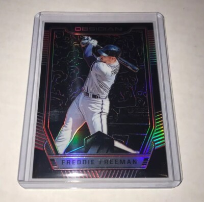 2019 Obsidean Baseball Freddie Freeman Red..#ed 23/25!!