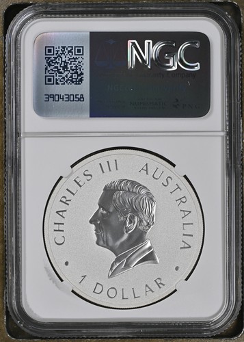 2024 AUSTRALIA Silver 30 DOLLARS NGC MS-70 P125 Kookaburra Early Releases - Picture 2 of 2