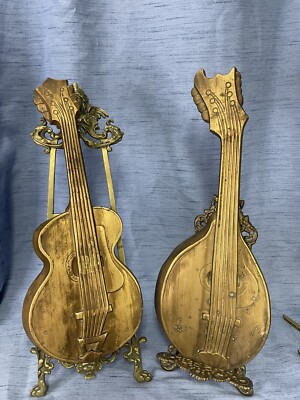 Vintage Guitar And Mandolin Music Room Studio  Recording Room Wall Decor 1968